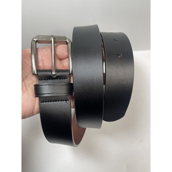 Perry Ellis Black Leather Belt Sz 40 New - Picture 3 of 6